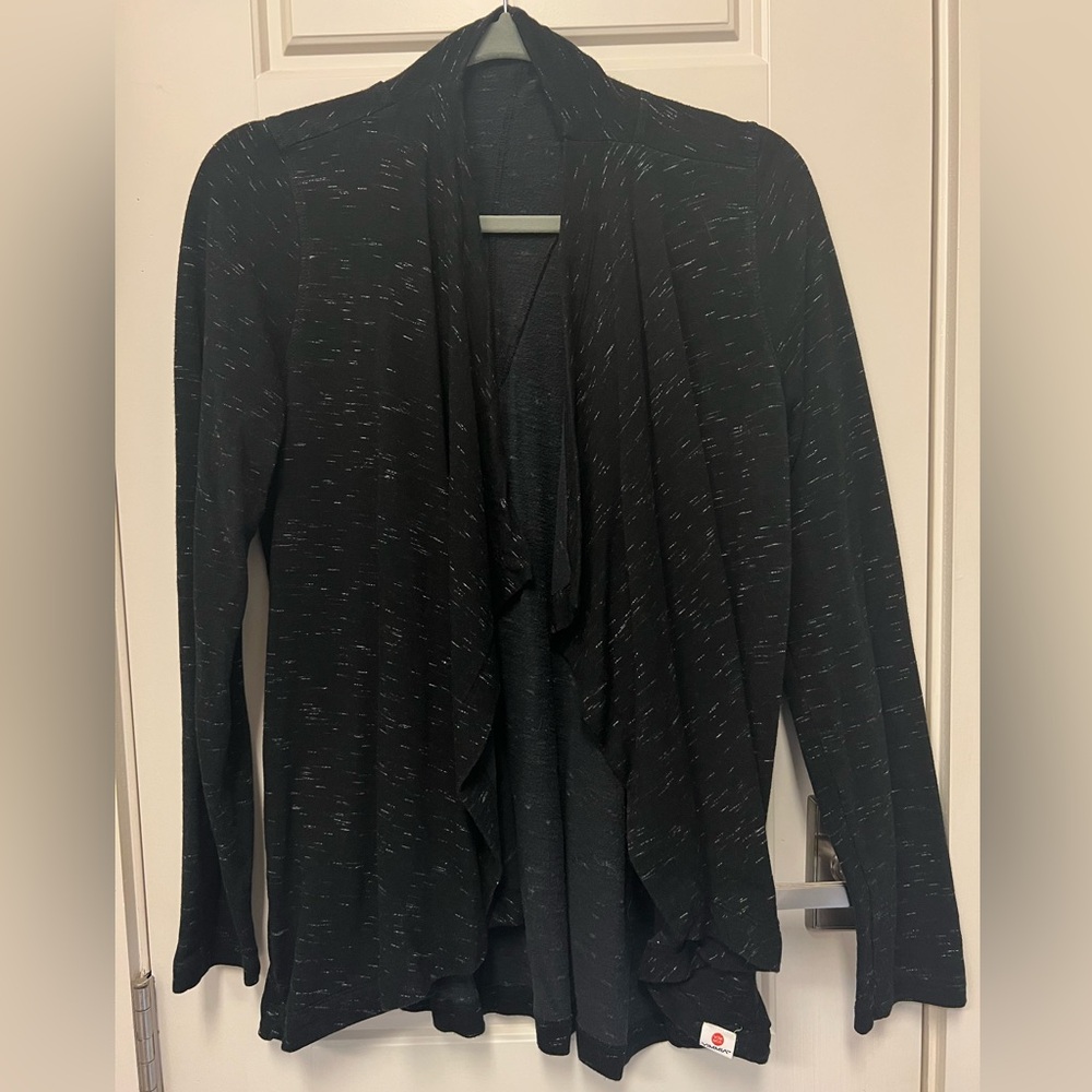 Vimmia Black Open-Front Cardigan